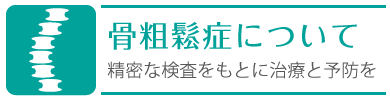 骨粗鬆症について